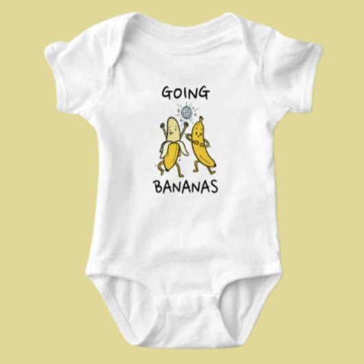 Going Bananas Dancing Bananas Baby Bodysuit ベビーボディスーツ
