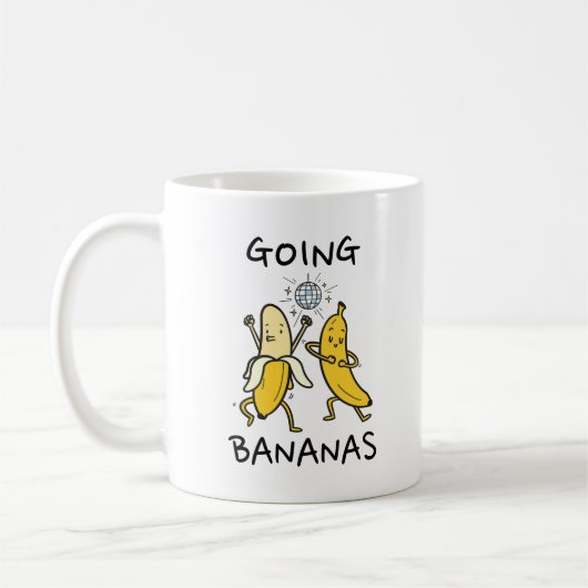 Going Bananas Dancing Bananas Classic Mug コーヒーマグカップ (左)