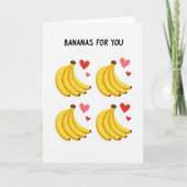 Going Bananas For You Card カード (正面)
