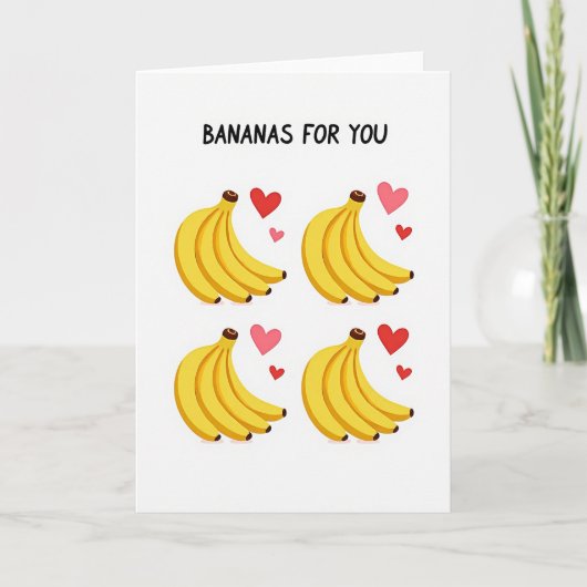 Going Bananas For You Card カード (正面)