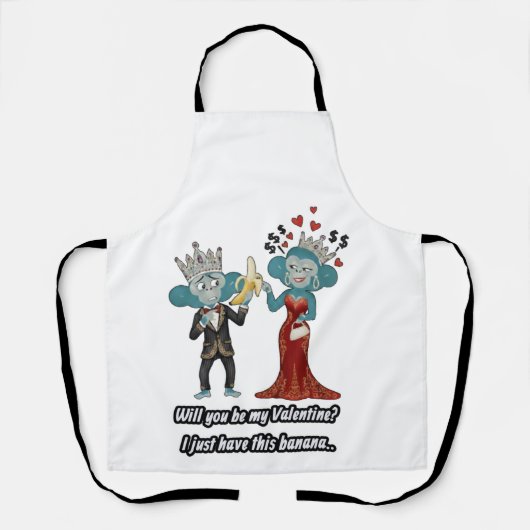 going banana's for you valentine collection エプロン (正面)