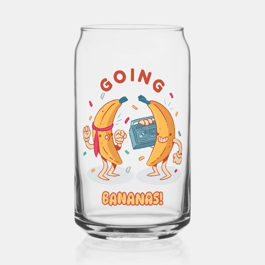 Going Bananas Party Can Glass ガラス缶 (正面)