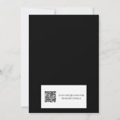 Going Batty For Baby October Baby Shower QR Code 招待状 (裏面)