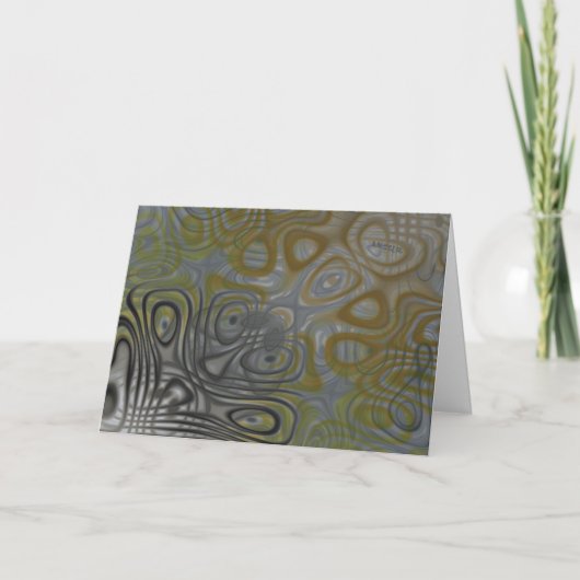 Going Bonkers金ゴールドグリーティングカード カード (正面)