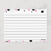 Going Dotty空白のレシピカード ポストカード (裏面)