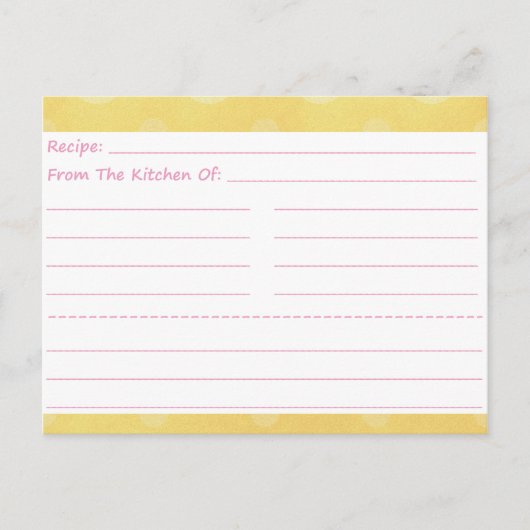 Going Dotty空白のレシピカード ポストカード (正面)