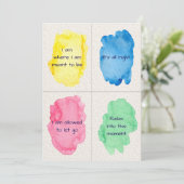 Going General Water Color Confirmation Set Card 招待状 (スタンド正面)