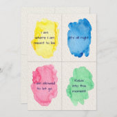 Going General Water Color Confirmation Set Card 招待状 (正面/裏面)