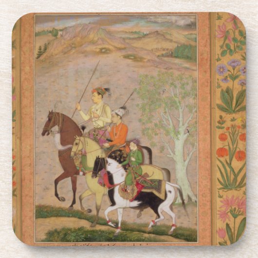 Going Hunting、c.1635 (paのグワッシュ3人の王子 コースター (正面)