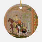 Going Hunting、c.1635 (paのグワッシュ3人の王子 セラミックオーナメント (裏面)