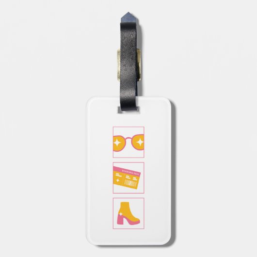 Going on Vacationラゲージタグ ラゲッジタグ (裏面縦)