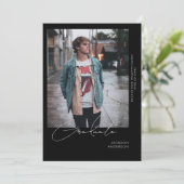 Going Solo Photo B/W卒業 案内状 (スタンド正面)