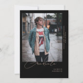 Going Solo Photo Black卒業 案内状 (正面)
