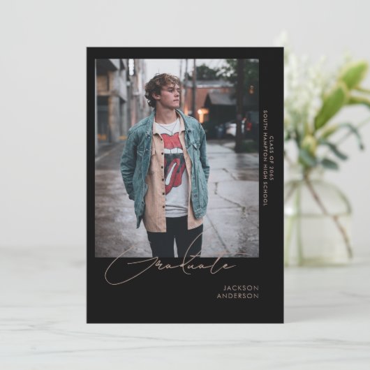 Going Solo Photo Black卒業 案内状 (スタンド正面)