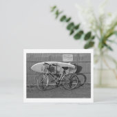 'Going Surfing' - Sagami Bay, Japan Postcard ポストカード (スタンド正面)