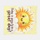 Going to be a Great Day フリースブランケット (正面(横))