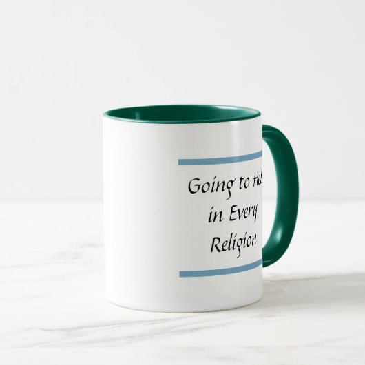 Going To Hell In Every Religion Mug マグカップ (正面右)