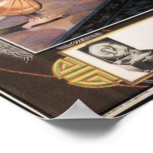 GOING TO PARTY Old Shanghai Advertisement Chinese ポスター (角)