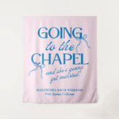 Going to the Chapel Bachelorette Weekend タペストリー (正面)