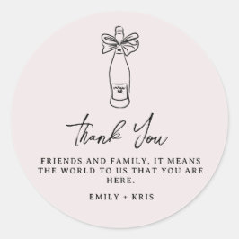 Going to the Chapel Coquette Wedding Favor ラウンドシール