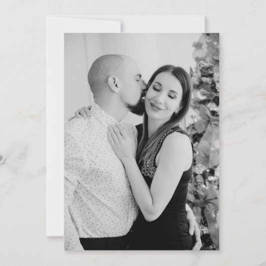 Going to the Chapel Stripe Wedding Photo 招待状 (裏面)