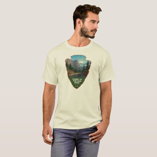 Going To The Sun Road Glacier NP Arrowhead Tシャツ (正面フル)