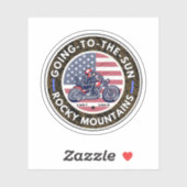 Going-to-the-Sun Road montanaモーターサイクルトリップ シール (シート)