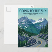 Going-to-the-Sun Road USA ポストカード (正面/裏面)