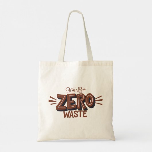 Going Zero Waste Minimalist Tote Bag トートバッグ (裏面)
