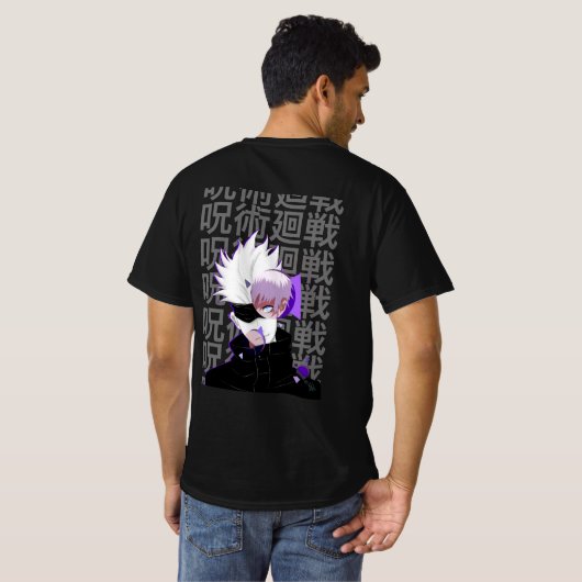 Gojo - Jujutsu Tシャツ (裏面フル)
