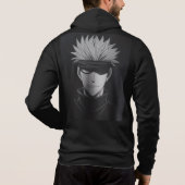 “Gojo Satoru Streetwear hoodies – Black Anime Tee  パーカ (裏面)