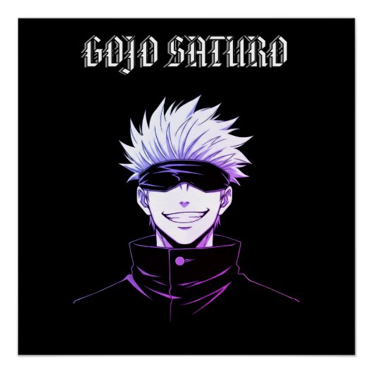 Gojo Saturo Anime ポスター (正面)
