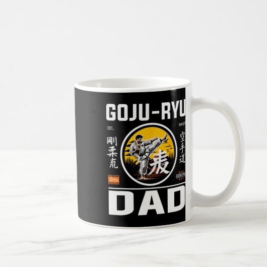 Goju-ryu Karate Dad For Dads With Karate Pion  コーヒーマグカップ (右)