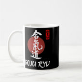 Goju Ryu Karate Uniform Goju Ryu Uniform Calligrap コーヒーマグカップ (左)