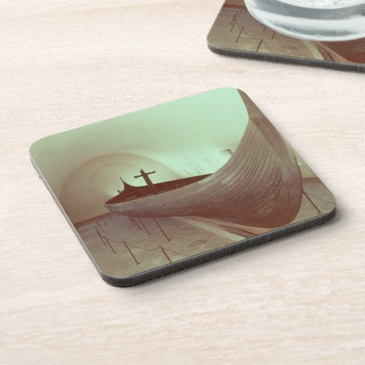 Gokstadのlongship (木) コースター (左側)