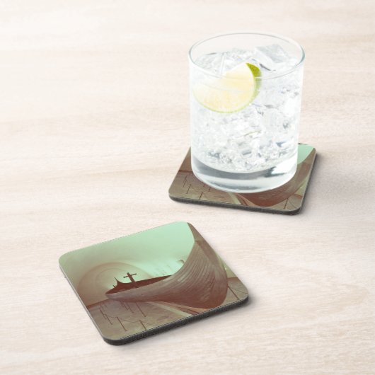 Gokstadのlongship (木) コースター (右側)