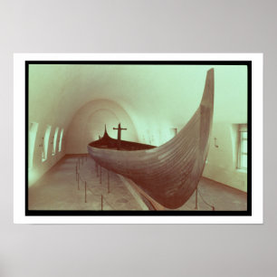 Gokstadのlongship (木) ポスター