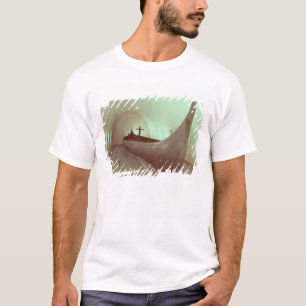 Gokstadのlongship (木) tシャツ