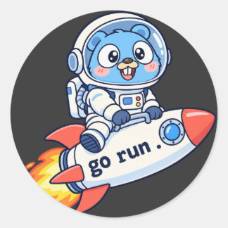 Golang ゴーファー Go実行コマンド ラウンドシール