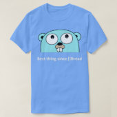 golang gopher 1 tシャツ (デザイン正面)