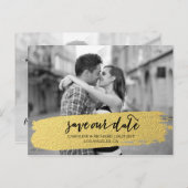 GOLD, 金, ゴールド, 金製, 金ゴールド, 金箔 | 日付はがきを保存する 案内ポストカード (正面/裏面)