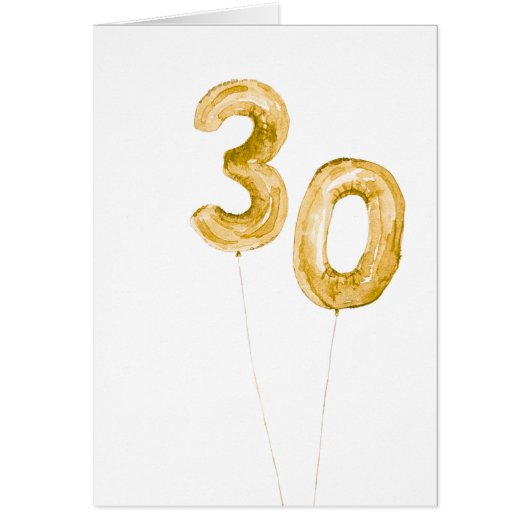 gold 30th bday balloons (正面)