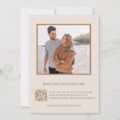 Gold 3D Flowers 招待状 (裏面)