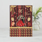 Gold 40th Birthday Celebration |The Ruby Jubilee 招待状 (スタンド正面)