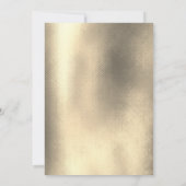 Gold 50th Birthday Photo Invitation for Men 招待状 (裏面)