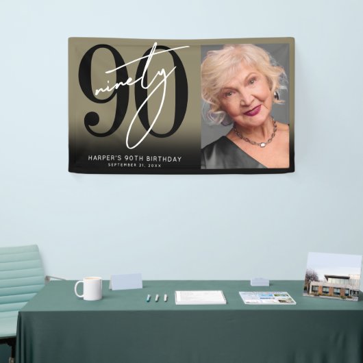 Gold 80th Birthday Party 横断幕 (トレードショー)