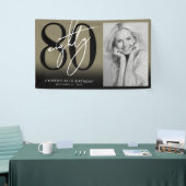 Gold 80th Birthday Party 横断幕 (トレードショー)