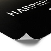 Gold 90th Birthday Party Welcome Sign ポスター (角)