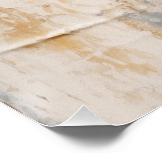 Gold Abstract ポスター (コーナー)