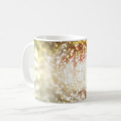 gold abstract blur background, with defocused boke コーヒーマグカップ (正面左)